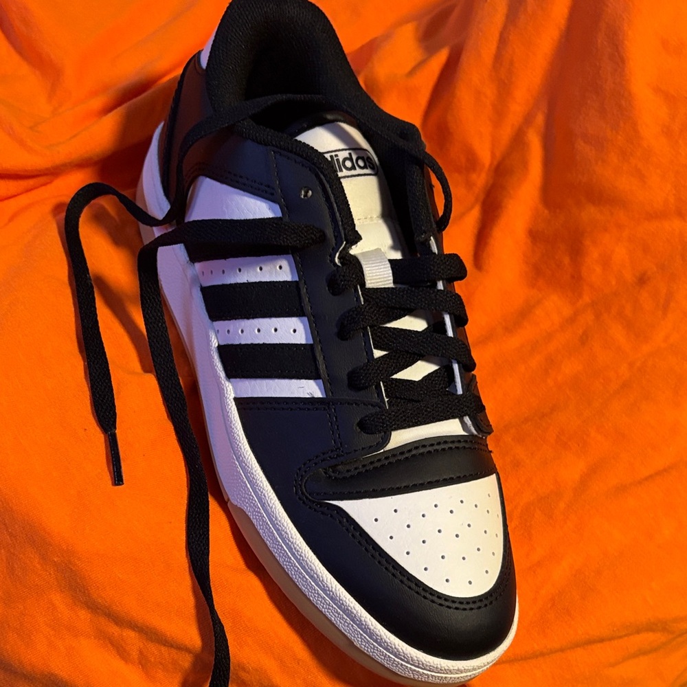 Adidas Kids Black and White Sneakers